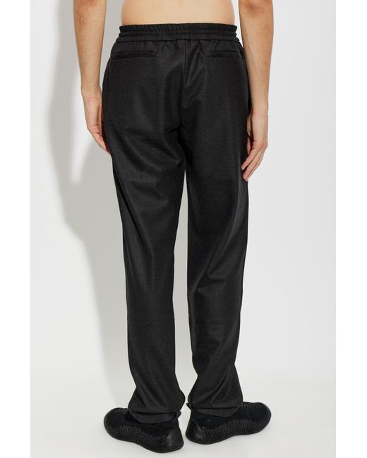 Sease Black Wool Trousers for men
