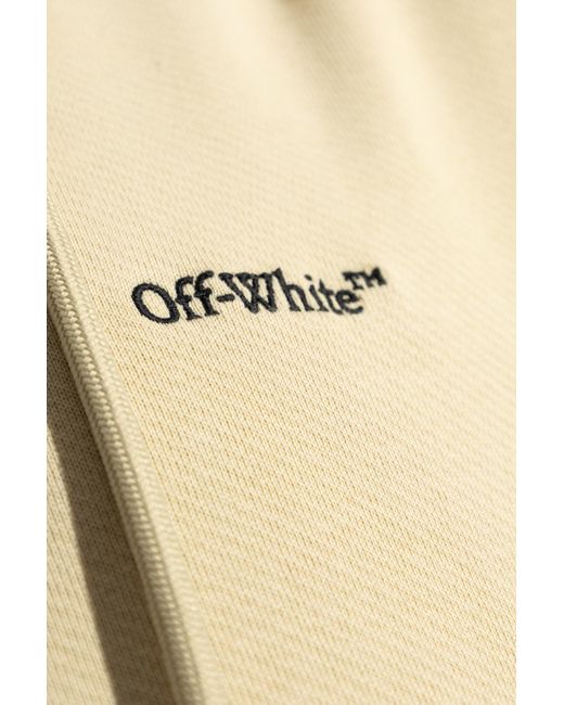 Off-White c/o Virgil Abloh Natural Off- Sweatshirt With Logo for men