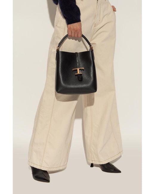 Tod's Black Leather Handbag