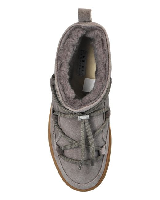 Inuikii Gray Snow Boots "Classic Low" for men