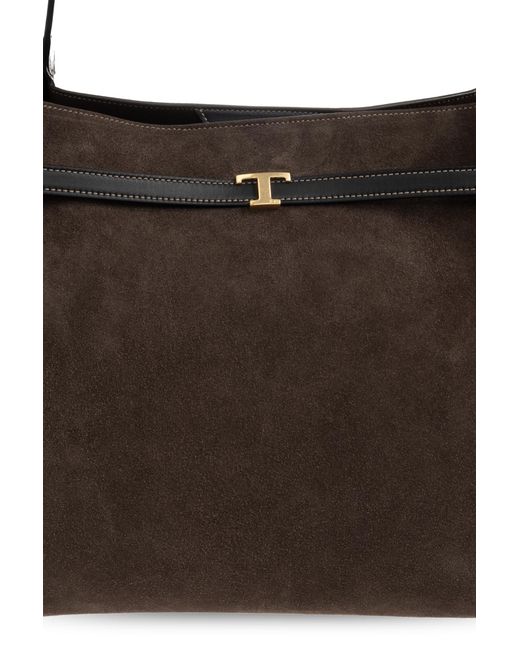 Tod's Black Suede Bag 'Medium'