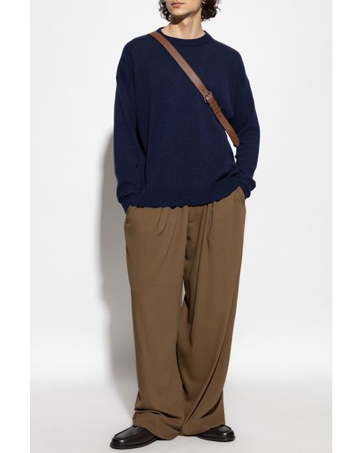 Jil Sander Blue Cashmere Sweater for men