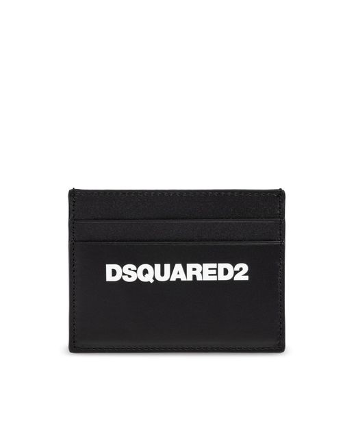 DSquared² Black Gift Set: Card Holder And Keychain for men