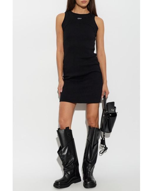 Off-White c/o Virgil Abloh Black Sleeveless Pencil Dress