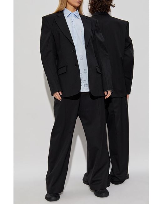 Vetements Black Wool Blazer