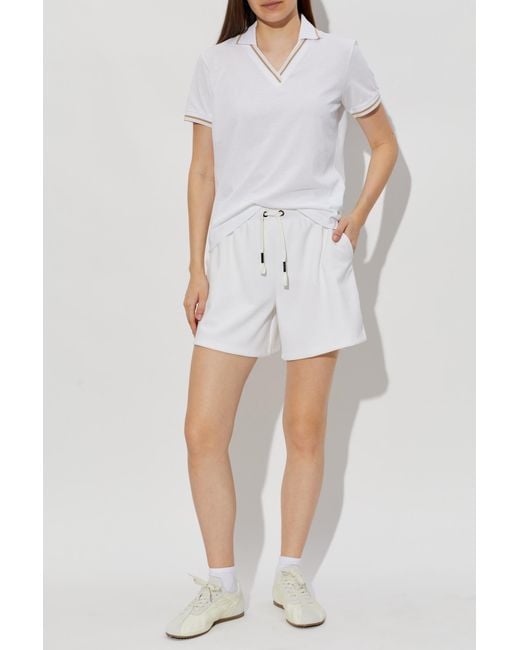 Bogner White 'Alea' Shorts