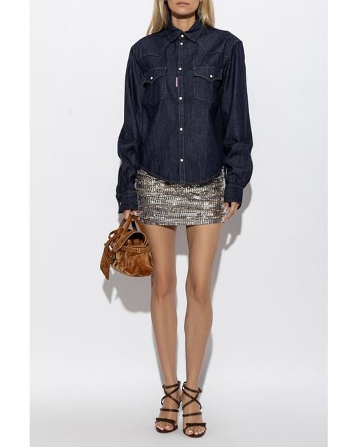 DSquared² Blue Denim Shirt