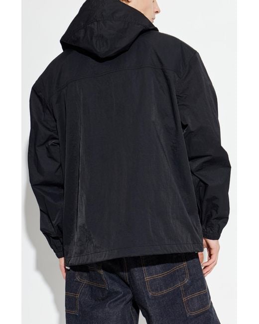 KENZO Blue Jacket With Logo for men