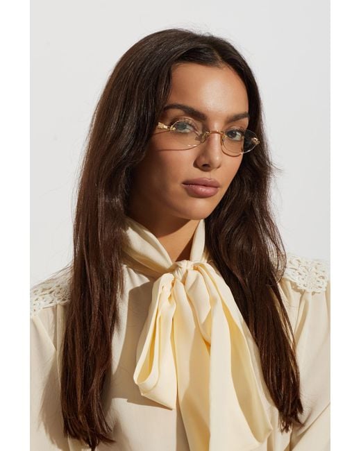 Miu Miu Metallic Prescription Glasses 'A54S
