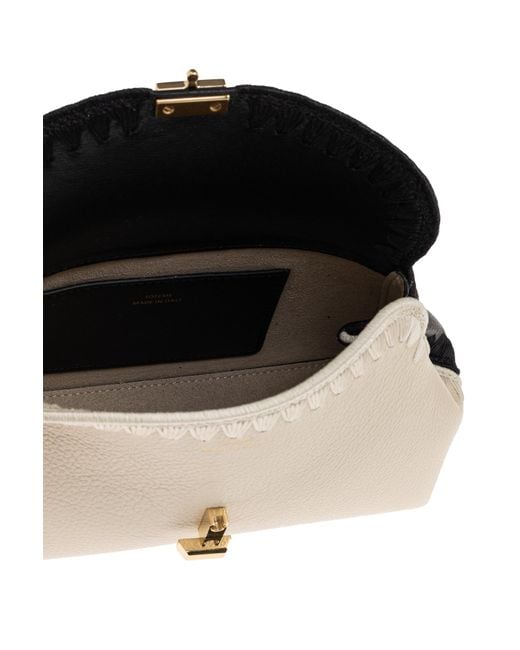 Totême  Natural 'T-Lock Mini' Leather Clutch