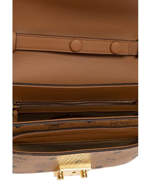 MCM Brown Monogram Shoulder Bag