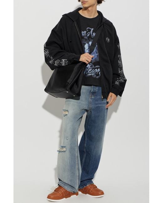 PDF Black T-Shirt With Print for men