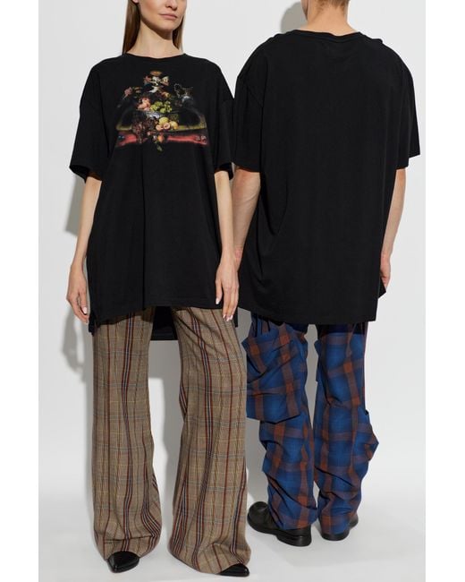 Vivienne Westwood Black T-Shirt 'Still Life'