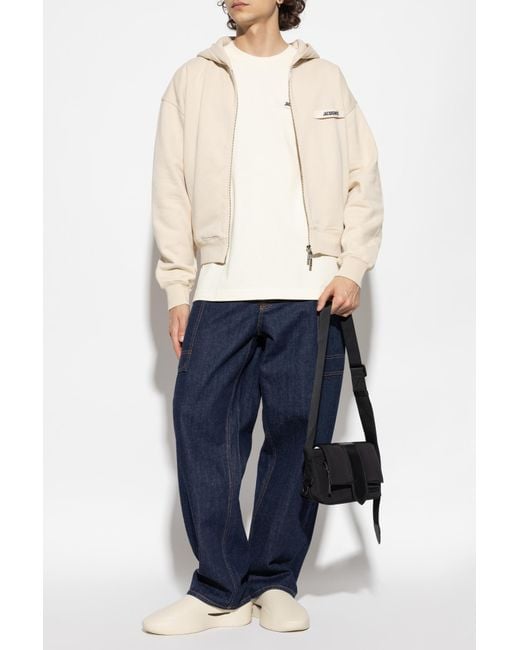 Jacquemus White T-Shirt With Logo for men