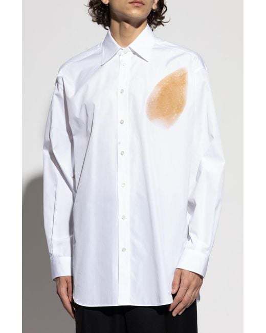 Moschino White Shirt With Print for men