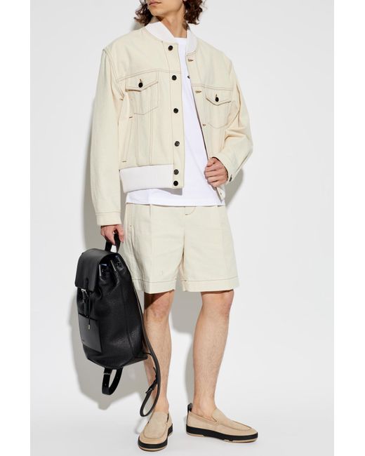 Lanvin Natural Suede Shoes for men