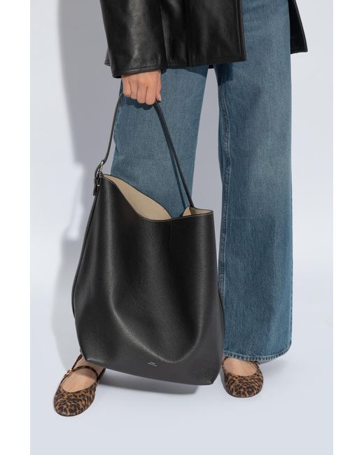 Totême  Blue 'Belted' Shopper Bag
