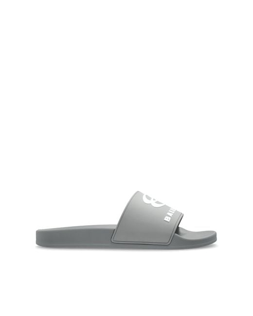 Balenciaga White Rubber Flip-Flops for men
