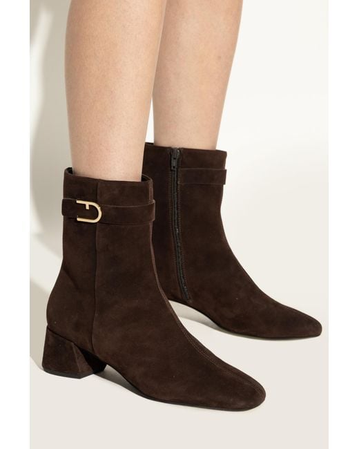 Furla Black Heeled Ankle Boots 'Chic'