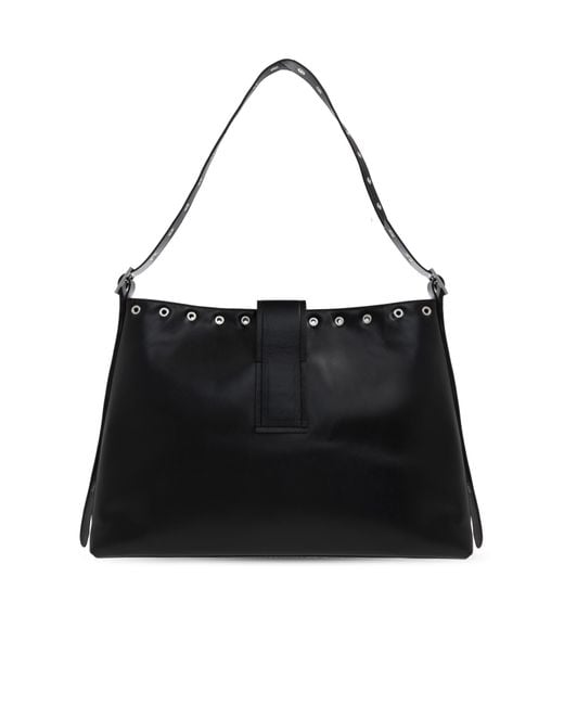 M I S B H V Black Shoulder Bag "Hobo New"