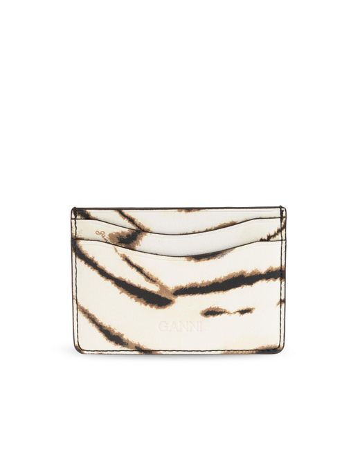 Ganni White Card Case