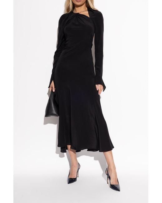 Stuart Weitzman Black "Stuart Power Cutout" Pumps