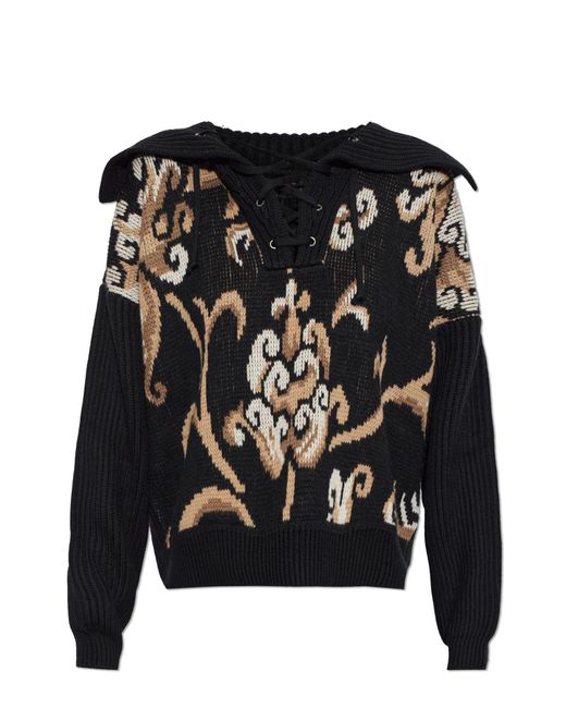 Etro Black Wool 'Oversize' Sweater