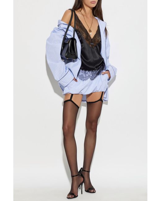Dolce & Gabbana Blue Ribbed Shorts