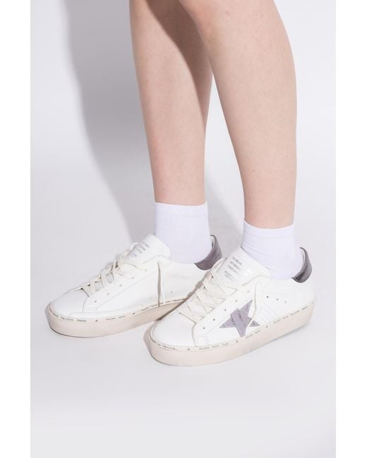 Golden Goose Deluxe Brand White "Hi Star Classic With List" Sports Shoes