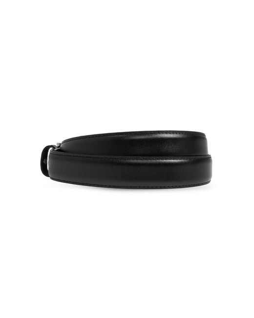 AMI Black Leather Belt