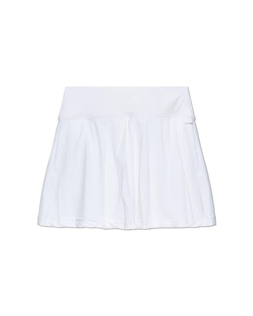 Adidas Originals White Logo Skirt-Shorts