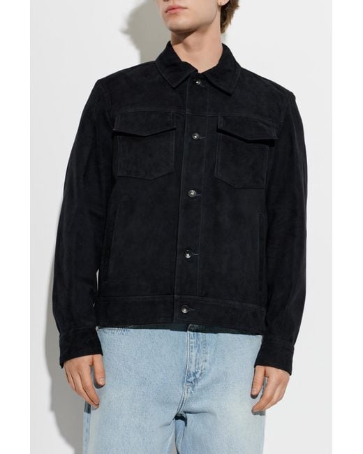 Rag & Bone Blue Suede Jacket for men