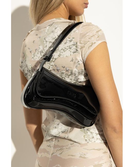 DIESEL Black Shoulder Bag "Play Clutch"