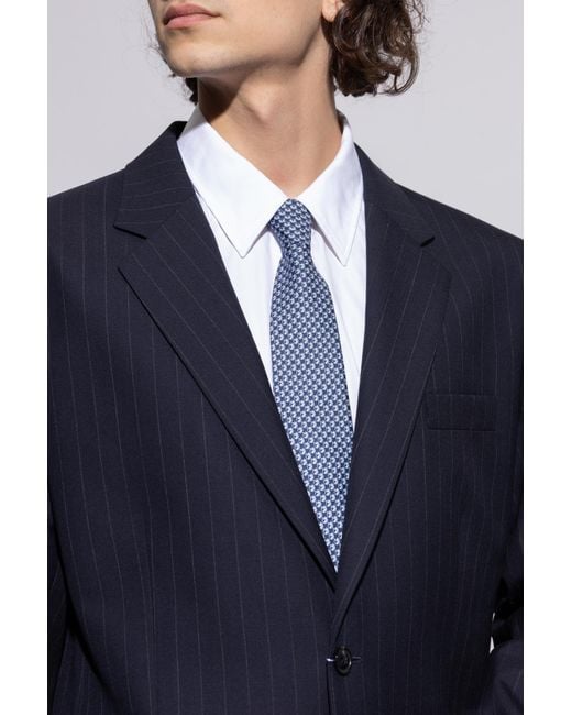 Ferragamo Blue Silk Tie for men