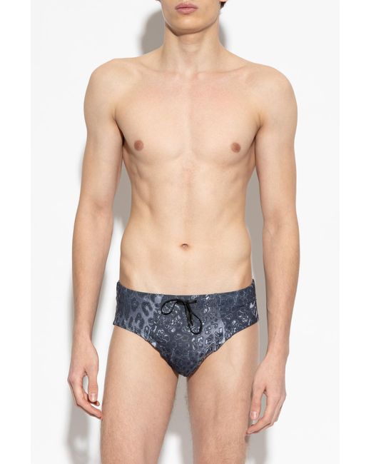 DIESEL Blue "Alfie-Utlt" Swim Briefs for men