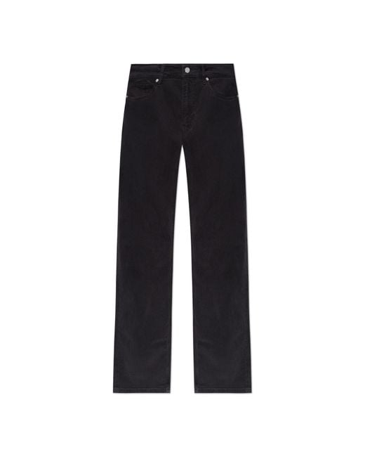 FRAME Black Jeans With Tapered Legs for men