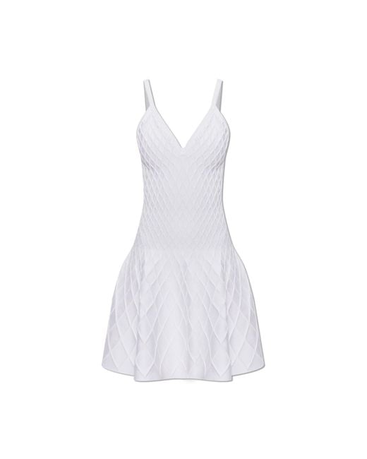 Balmain White Strappy Dress