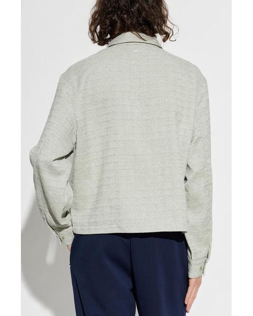 Lacoste Blue Jacket With Pockets for men