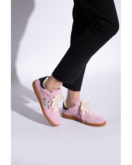 Isabel Marant Beth Mixed Leather Triple-Grip Sneakers in