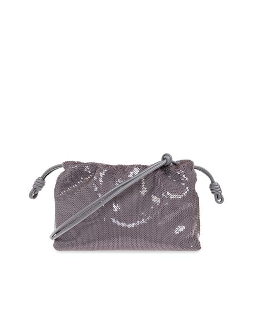Loewe Purple Bag Flamenco Purse Medium