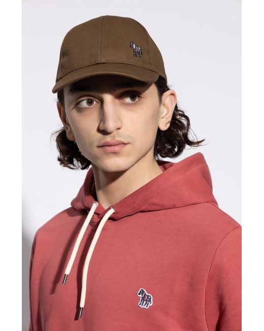 Paul Smith Brown Baseball Cap for men