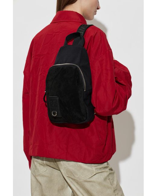 Loewe Black "Flex" Single-Shoulder Backpack for men