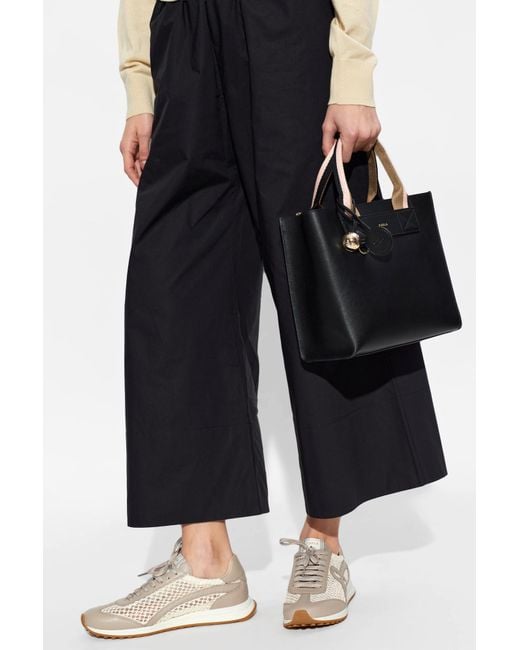 Furla Black Handbag "Divide Small"