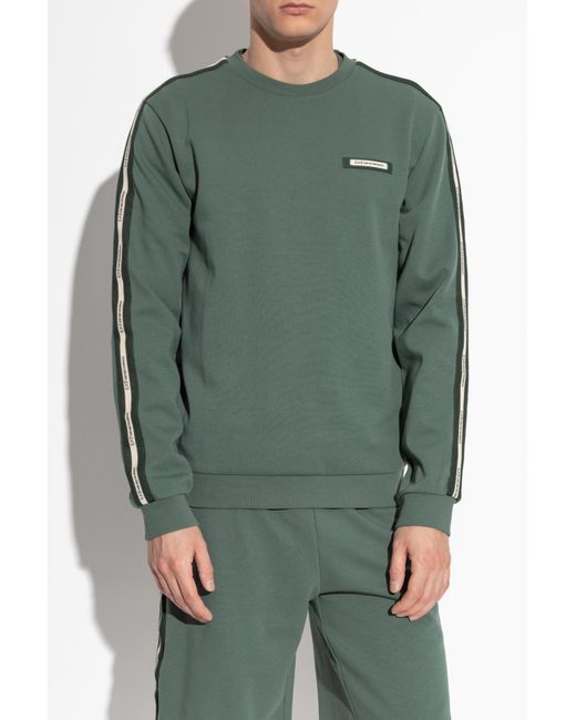 EA7 Green Sweatshirt With Logo Patch for men