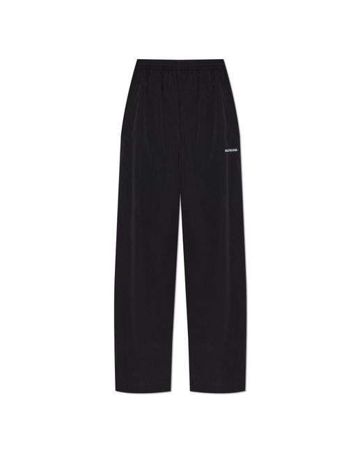 Balenciaga Black Trousers With Logo for men