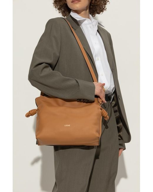 Loewe Brown Handbag "Flameno Medium"