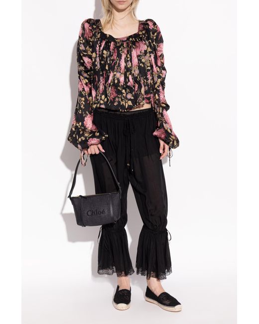 Chloé Black Espadrilles Isla