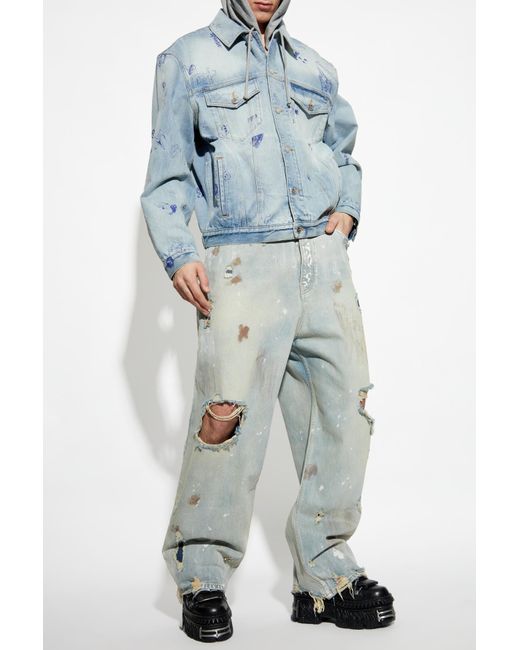 Vetements Blue Denim Jackets for men