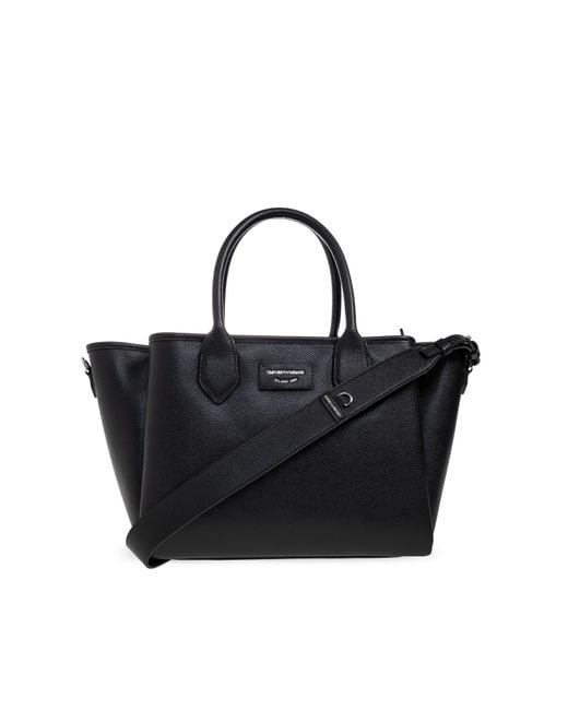 Emporio Armani Black Shopper-Type Bag