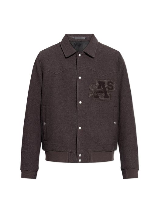 AllSaints Brown Wool Jacket 'Royce' for men